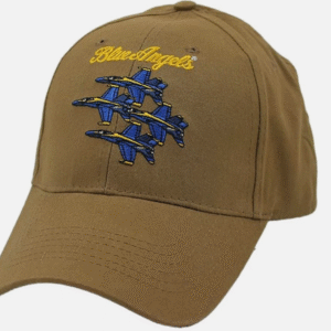 new u.s. navy blue angels baseball cap hat. khaki. 6880