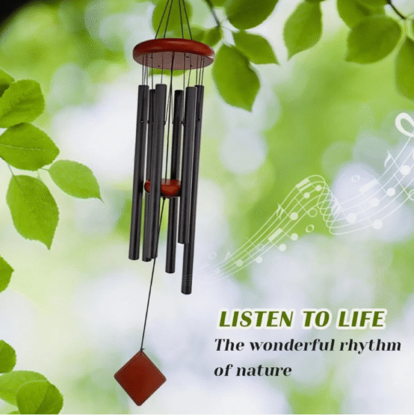 6 tubes wind chimes outdoor for home decor, patio,garden and backyard decoration